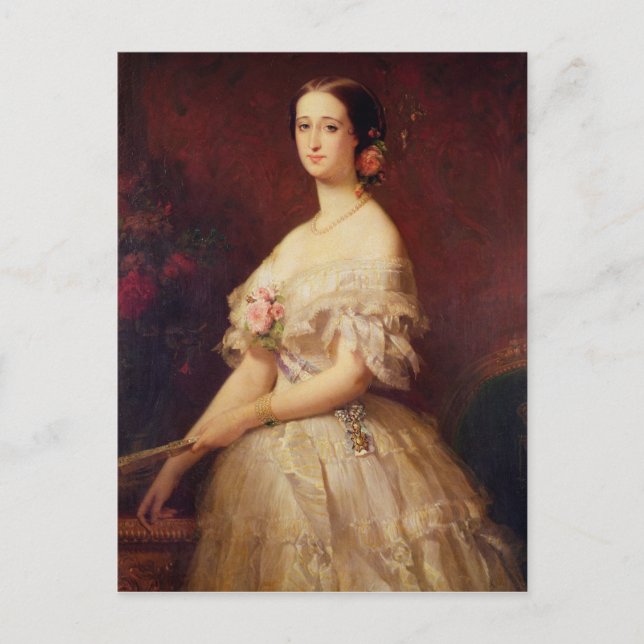 Carte Postale Portrait de l'impératrice Eugénie 1854 (Devant)