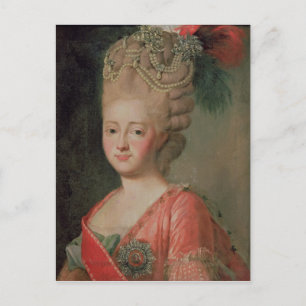 Carte Postale Portrait de l'impératrice Maria Fyodorina, 1770s