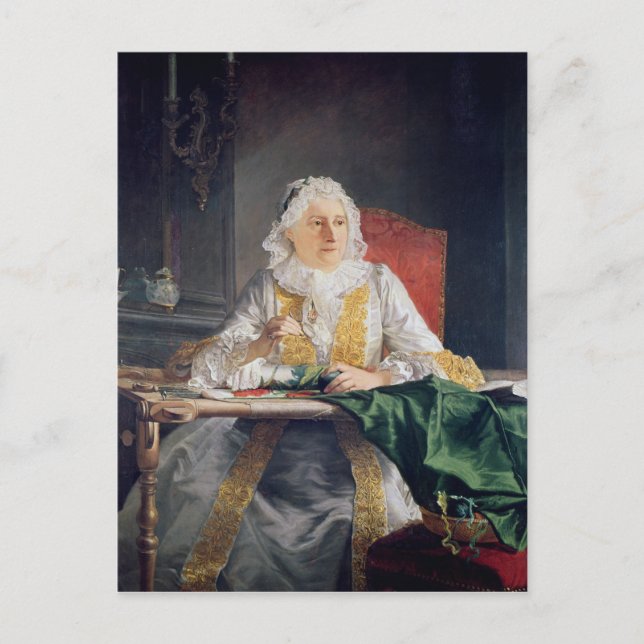 Carte Postale Portrait de Madame Antoine Crozat, 1741 (Devant)