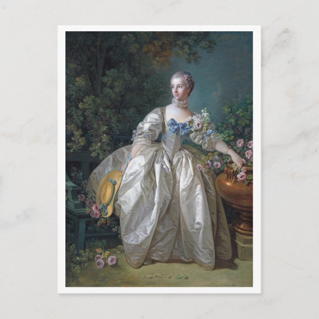 Carte Postale Portrait de Madame Bergeret, Boucher (Devant)