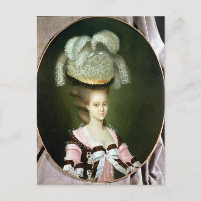 Carte Postale Portrait de Madame dans un casquette (Devant)