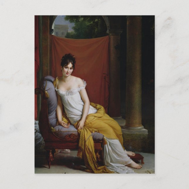 Carte Postale Portrait de Madame Recamier (Devant)