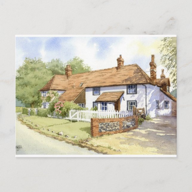 Carte Postale Portrait de maison Oak Ryse House (Devant)