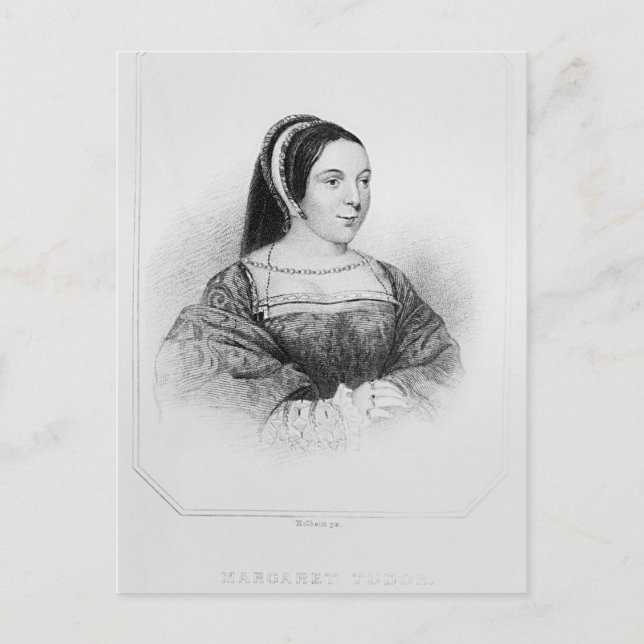 Carte Postale Portrait de Margaret Tudor, reine d'Écosse (Devant)