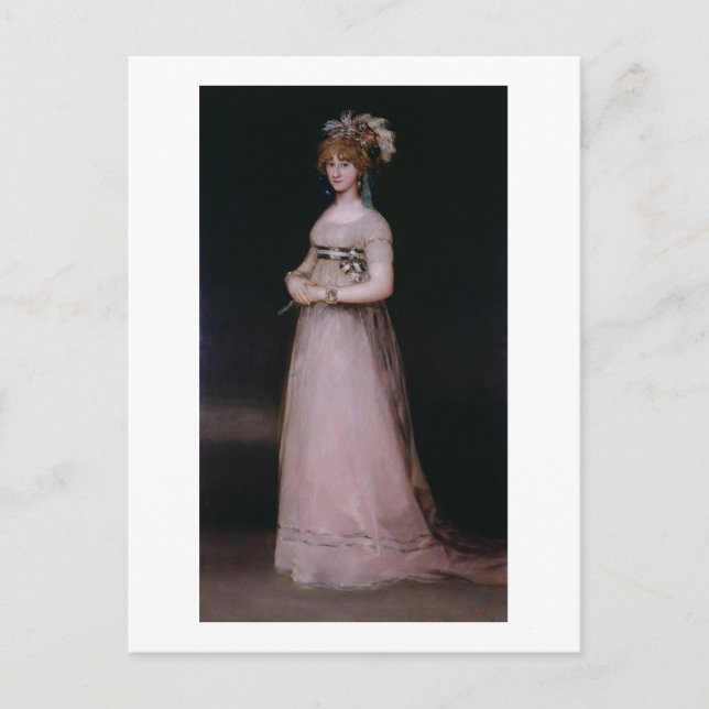 Carte Postale Portrait de Maria Theresa de Bourbon y Vallabriga, (Devant)