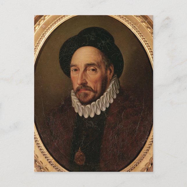Carte Postale Portrait de Michel Eyquem de Montaigne (Devant)