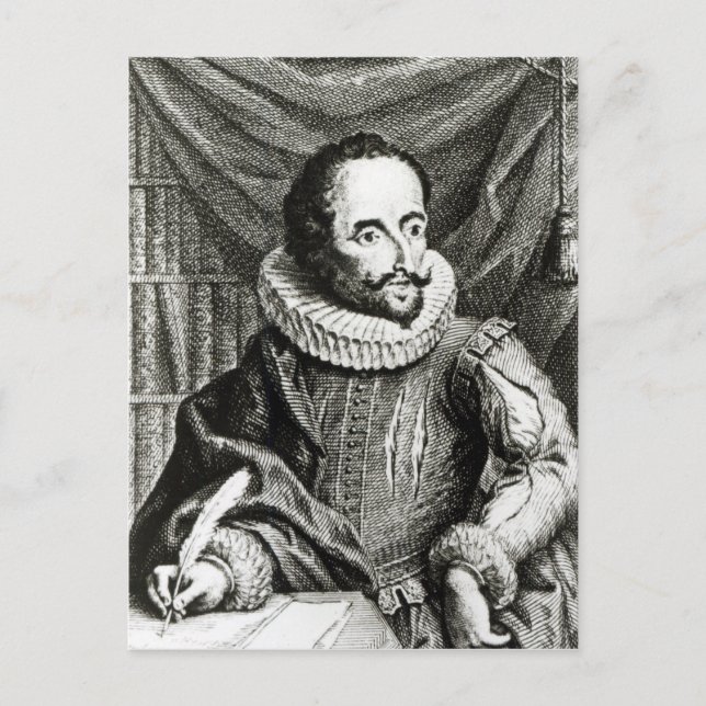 Carte Postale Portrait de Miguel de Cervantes Saavedra (Devant)