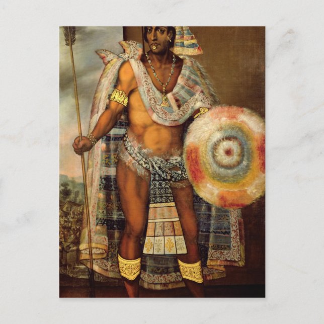 Carte Postale Portrait de Montezuma II (Devant)