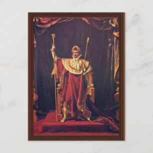 Carte Postale Portrait De Napoléon En Robes Impériales Par David
