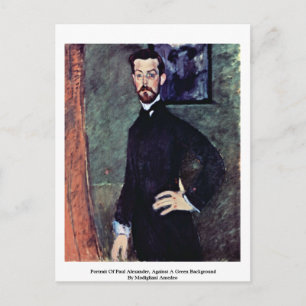 Carte Postale Portrait de Paul Alexander par Amedeo Modigliani