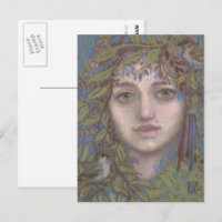 Portrait de peinture surréaliste de la Dame des Mo