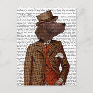 Carte Postale Portrait de Rider Red Setter