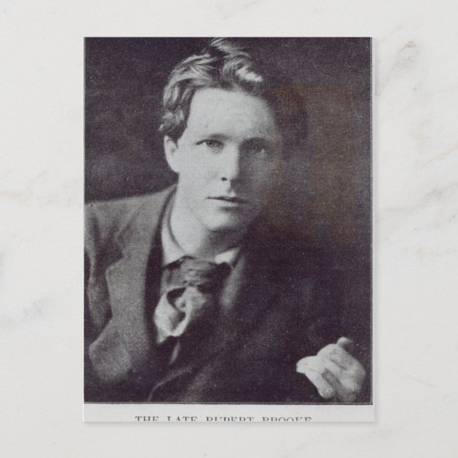 Carte Postale Portrait de Rupert Brooke (Devant)