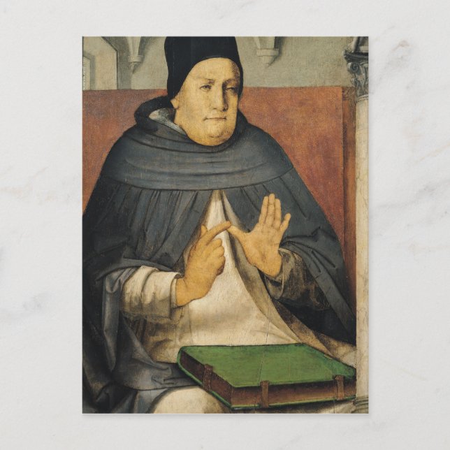 Carte Postale Portrait de Saint Thomas d'Aquin c.1475 (Devant)