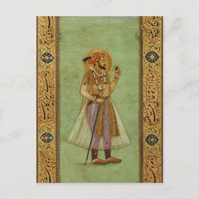 Carte Postale Portrait de Shah Jahan, 1631, Mughal (Devant)