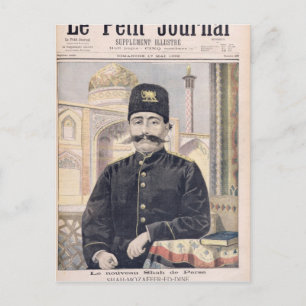 Carte Postale Portrait de Shah Mozzafer-ed-Din