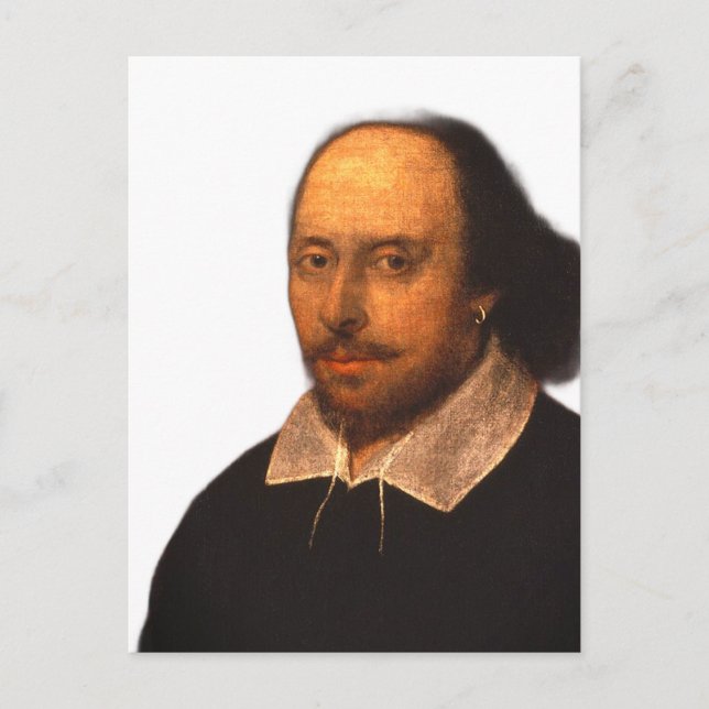 Carte Postale Portrait de Shakespeare (Devant)