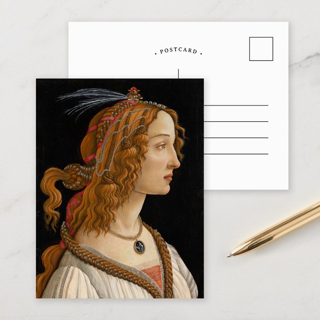Carte Postale Portrait de Simonetta Vespucci | Botticelli (Créateur téléchargé)