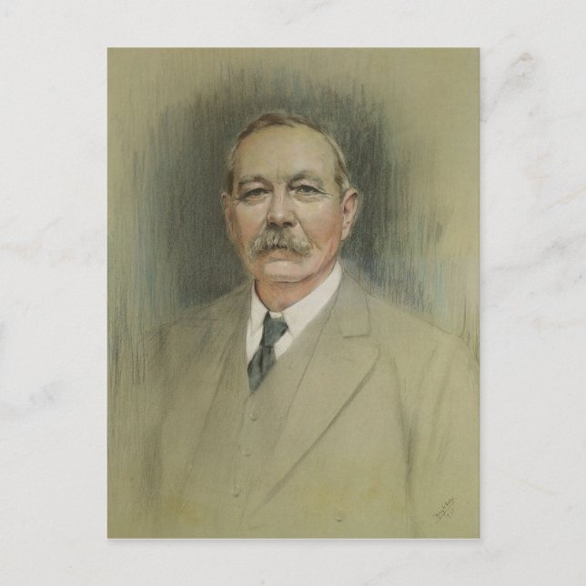 Carte Postale Portrait de Sir Arthur Conan Doyle (Devant)