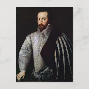 Carte Postale Portrait de Sir Walter Raleigh 1588