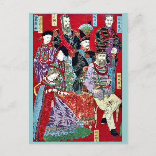 Carte Postale Portrait de souverains par Hashimoto, Chikanobu