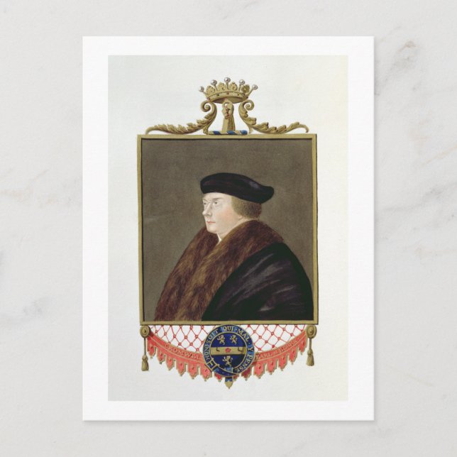 Carte Postale Portrait de Thomas Cromwell (c.1485-1540) Ist Earl (Devant)