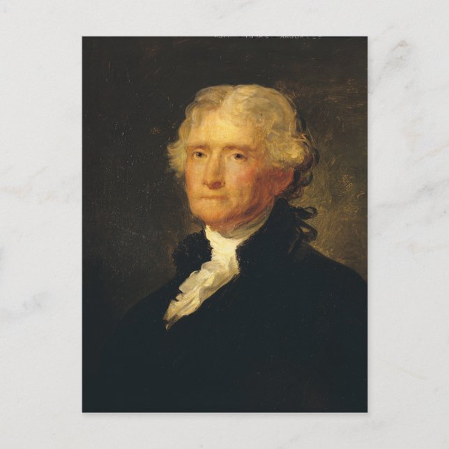 Carte Postale Portrait de Thomas Jefferson (Devant)
