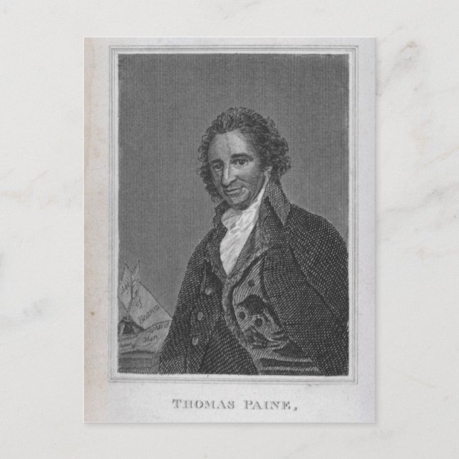 Carte Postale Portrait de Thomas Paine du Volume I (Devant)