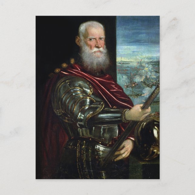 Carte Postale Portrait de Vernier Commandant en chef (Devant)