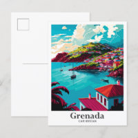 Portrait de voyage vintage des Caraïbes Grenade 