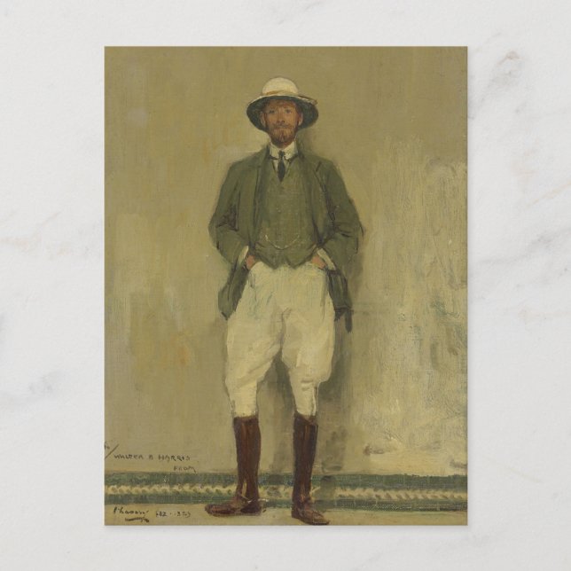 Carte Postale Portrait de Walter B. Harris | Sir John Lavery (Devant)