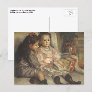 Carte Postale Portrait des enfants Caillebotte par Pierre Renoir