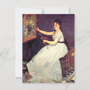 Carte Postale Portrait d'Eva Gonzales