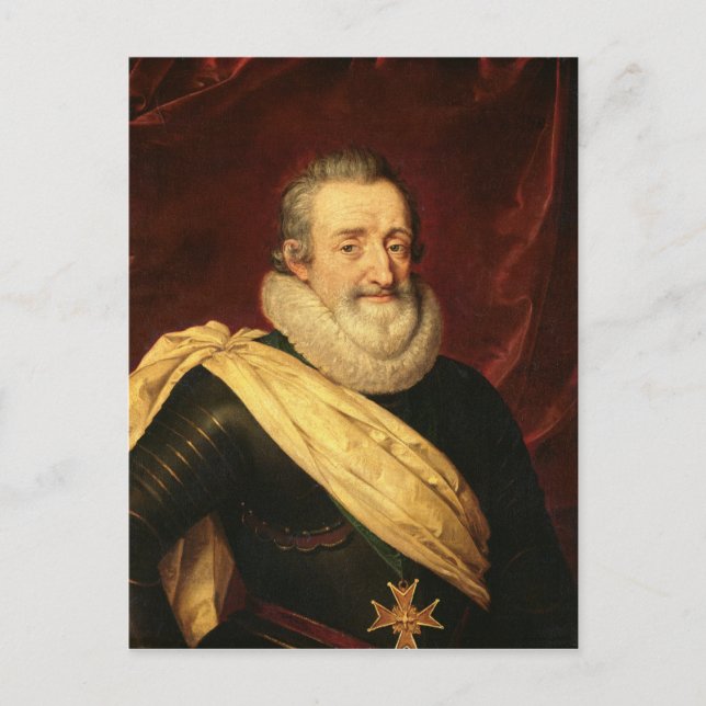 Carte Postale Portrait d'Henri IV roi de France (Devant)