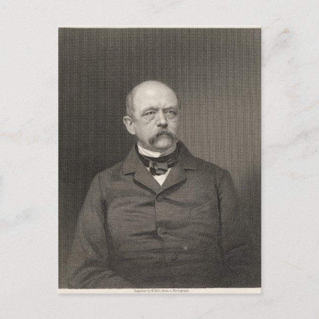Carte Postale Portrait d'Otto von Bismarck (Devant)