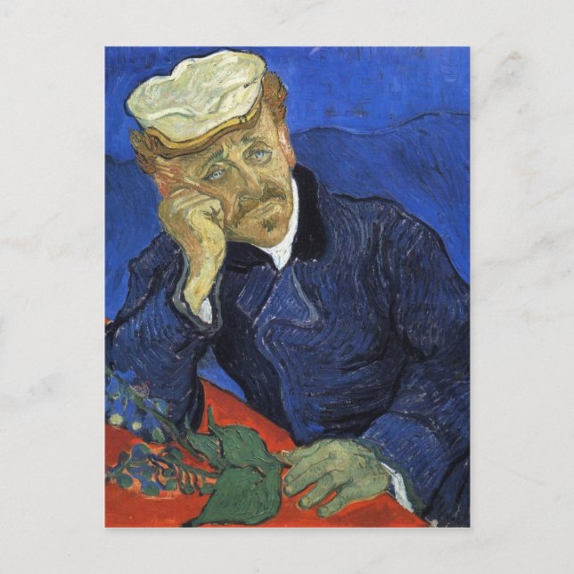Carte Postale Portrait du Docteur Gachet par Van Gogh (Devant)