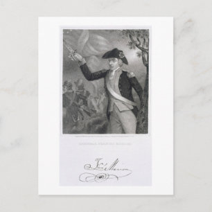 Carte Postale Portrait du général Francis Marion à la bataille d