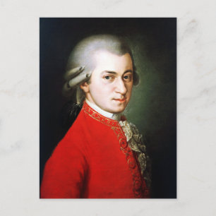 Carte Postale Portrait du grand compositeur Mozart