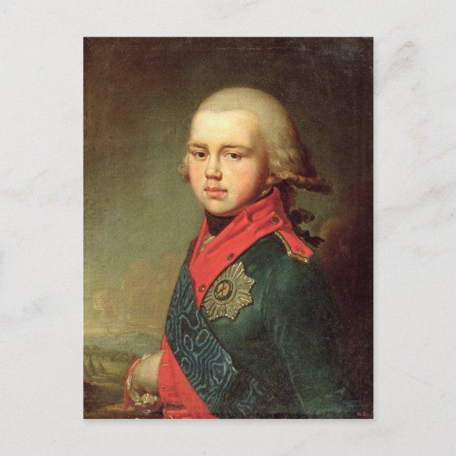 Carte Postale Portrait du Grand Duc Konstantin Pavlovich (Devant)