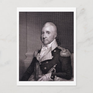 Carte Postale Portrait du major général John Brooks, gravé par