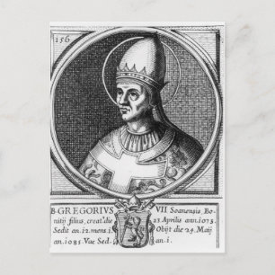 Carte Postale Portrait du Pape Grégoire VII