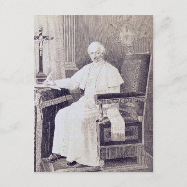 Carte Postale Portrait du Pape Léon XIII (Devant)