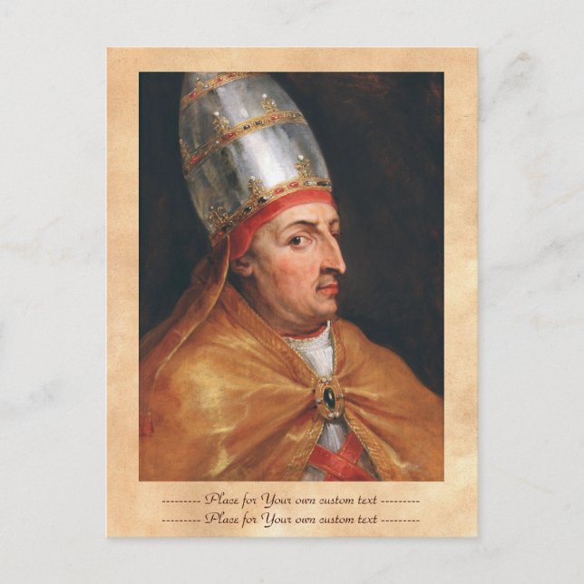 Carte Postale Portrait du pape Nicolas V Peter Paul Rubens (Devant)