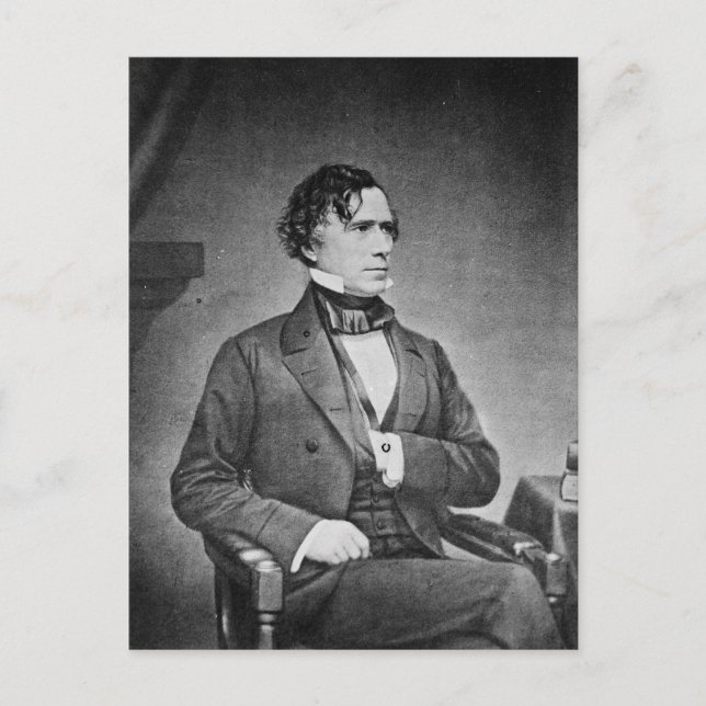 Carte Postale Portrait du président Franklin Pierce par M Brady (Devant)