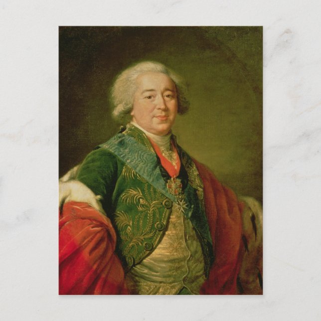 Carte Postale Portrait du prince Alexander Borisovich Kurakin (Devant)