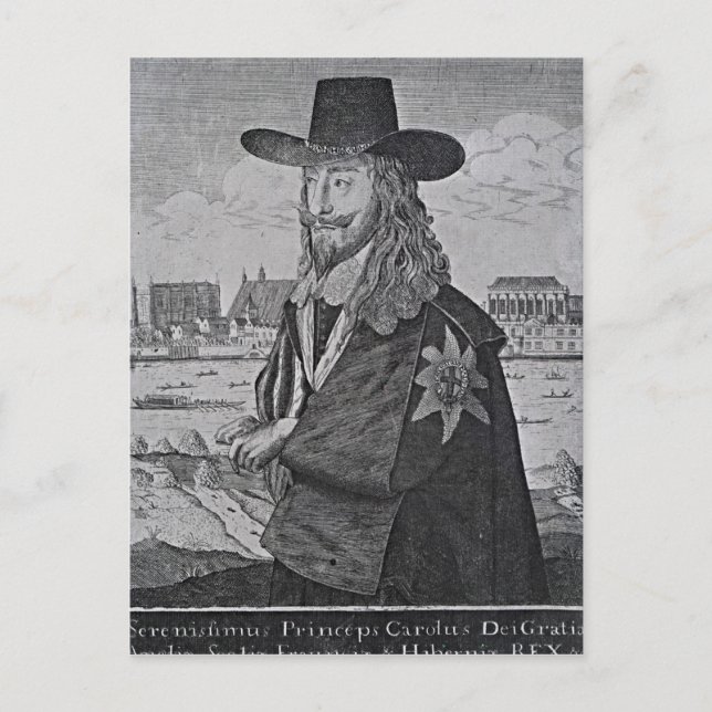 Carte Postale Portrait du roi Charles Ier (Devant)