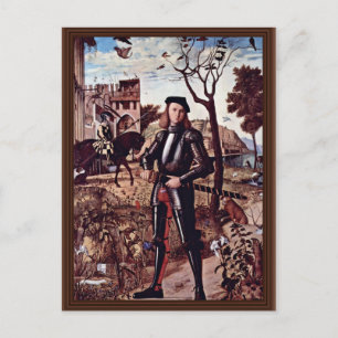 Carte Postale Portrait D'Un Chevalier Par Carpaccio Vittore