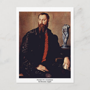 Carte Postale Portrait D'Un Homme De Bronzino Angelo