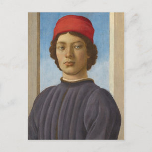 Carte Postale Portrait d'un jeune, c.1485 (huile et trempe)