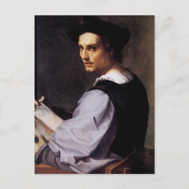 Carte Postale Portrait d'un jeune homme (Devant)